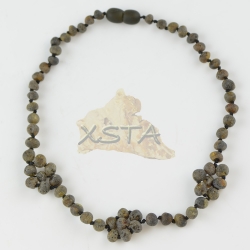 Amber necklace raw unpolished for baby